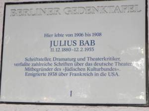 Klicken zum Vergrößern (Julius Bab, Berlin-Wilmersdorf, )