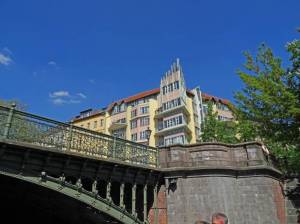 Fraenkelufer (2016) Fraenkelufer, Berlin-Kreuzberg, Landwehrkanal, Urbanhafen, Admiralbrücke, Böcklerpark