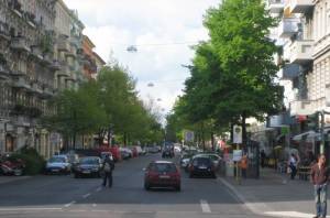 Klicken zum Vergrößern (Gotzkowskystraße, Berlin-Moabit, Spree, Restaurants und Einkaufsmöglichkeiten)