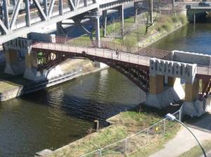 Anhalter Steg und Deutsches Technikmuseum (2016) Anhalter Steg, Berlin-Kreuzberg, Deutsches Technikmuseum, Landwehrkanal