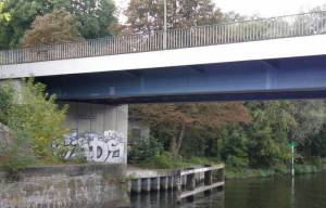 Böckmannbrücke 2011 Böckmannbrücke, Berlin-Wannsee, Teltowkanal, Söhnel Werft
