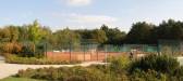Benschallee, Sportanlage an der Lloyd-G.-Wells-Straße 2008 Benschallee, Berlin-Nikolassee, Kleingartenanlage Schlachtensee Süd, Mauerweg, Stammbahn