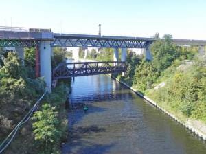 Gottlieb-Dunkel-Brücke (2011) Gottlieb-Dunkel-Brücke, Berlin-Tempelhof, Teltowkanal, Neukölln-Mittenwalder Eisenbahn