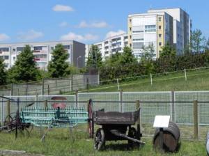 Landsberger Allee, an der Marzahner Mühle (2011) Landsberger Allee, Berlin-Marzahn, Marzahner Mühle, Alt-Marzahn