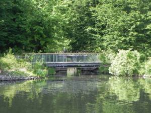 Östliche Teichgrabenbrücke (2015) Östliche Teichgrabenbrücke, Berlin-Charlottenburg, Schloss Charlottenburg, Schlosspark, Spree