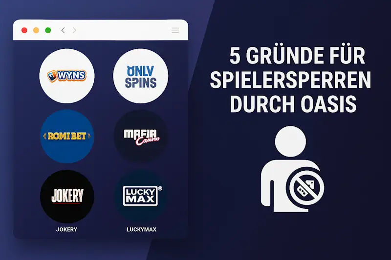 5 Gründe für Spielersperren durch OASIS