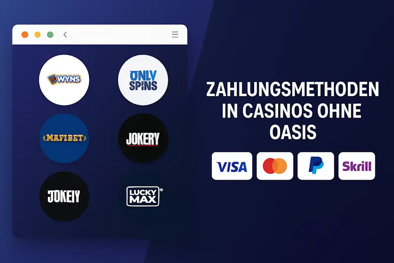 Zahlungsmethoden in Casinos ohne OASIS